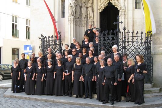 Chorale in front of Church