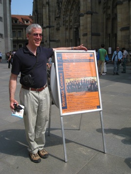 John with Concert Poster